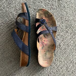 Ladies sandals in Navy blue